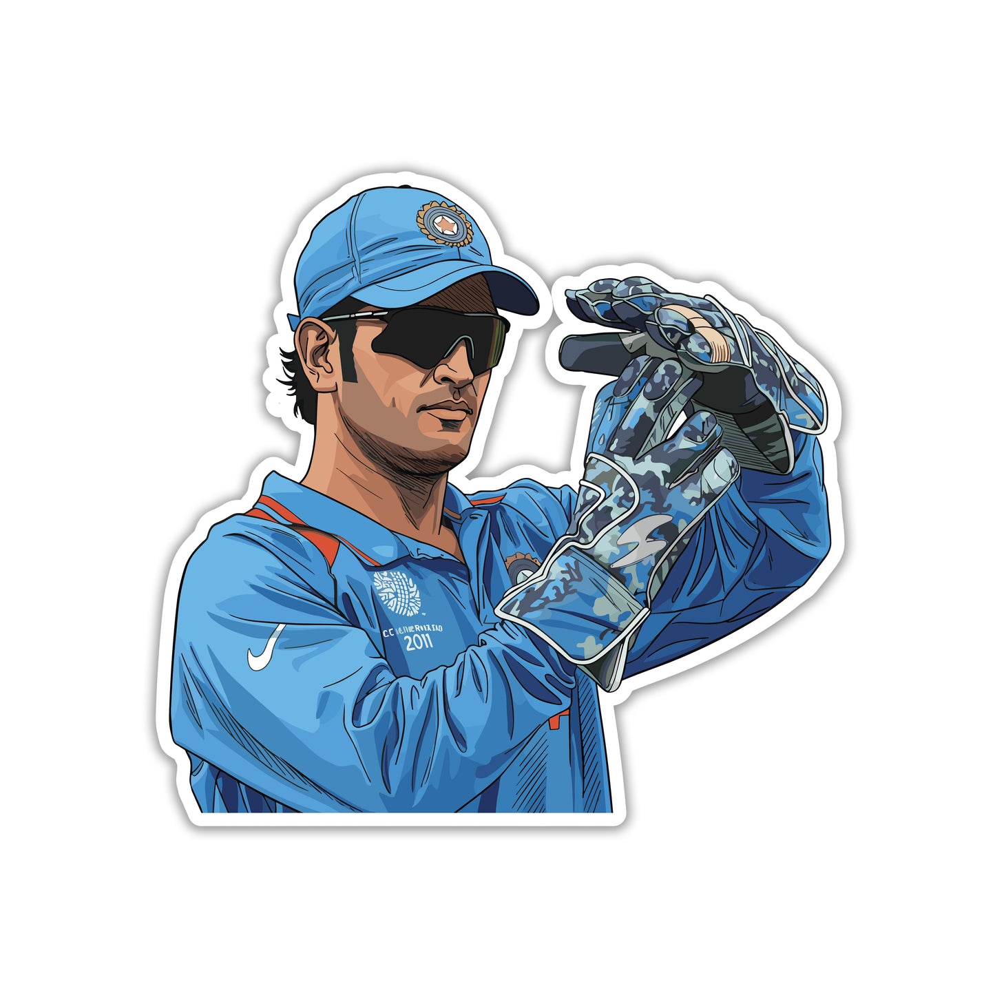 MS DHONI - TACTICAL GENIUS FOCUS STICKER