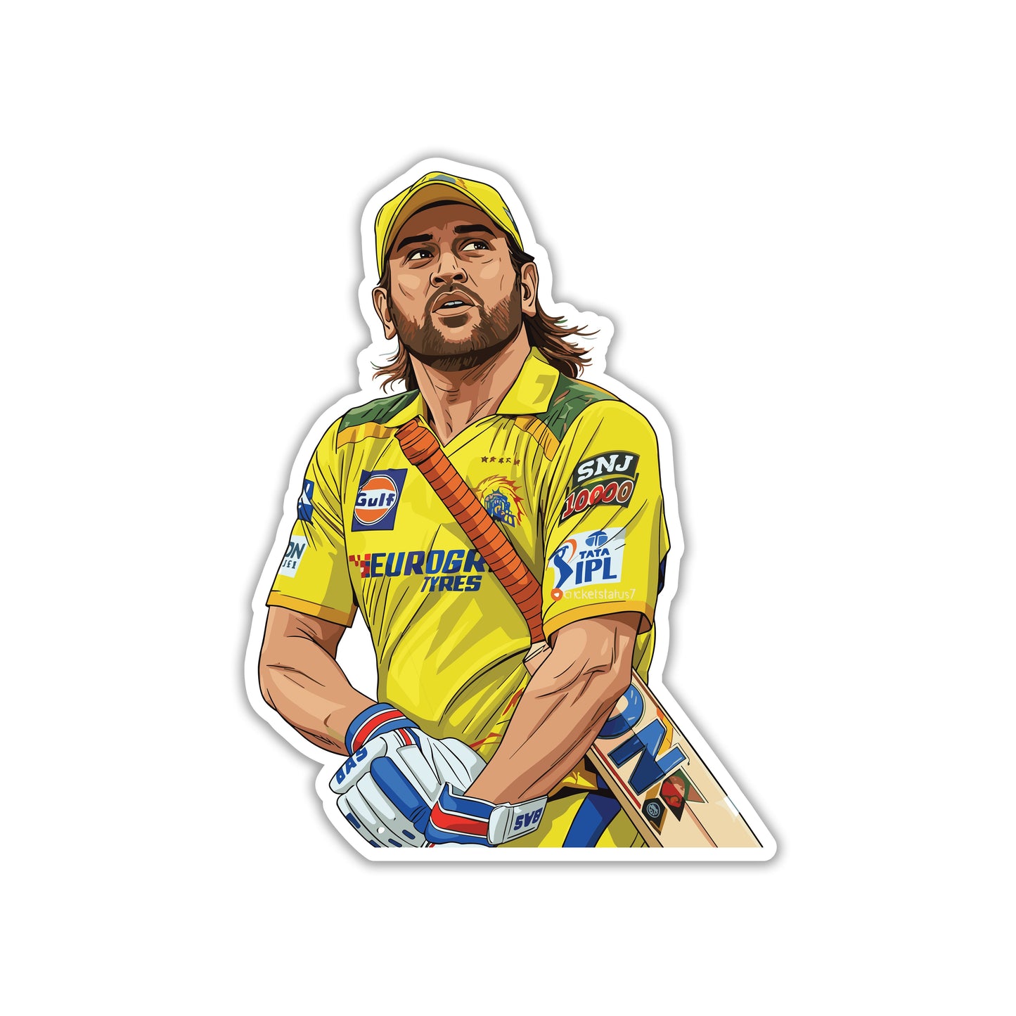 MS DHONI - THALA WALK STICKER