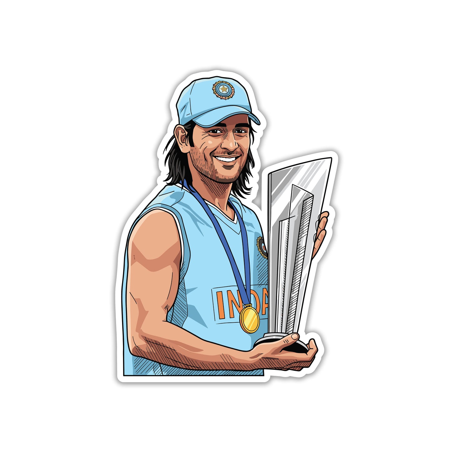 MS DHONI - YOUNG MAHI CHAMPION STICKER