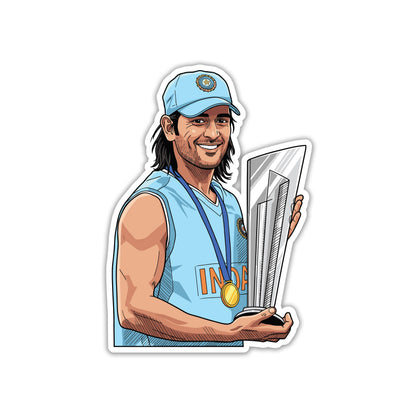 MS DHONI - YOUNG MAHI CHAMPION STICKER