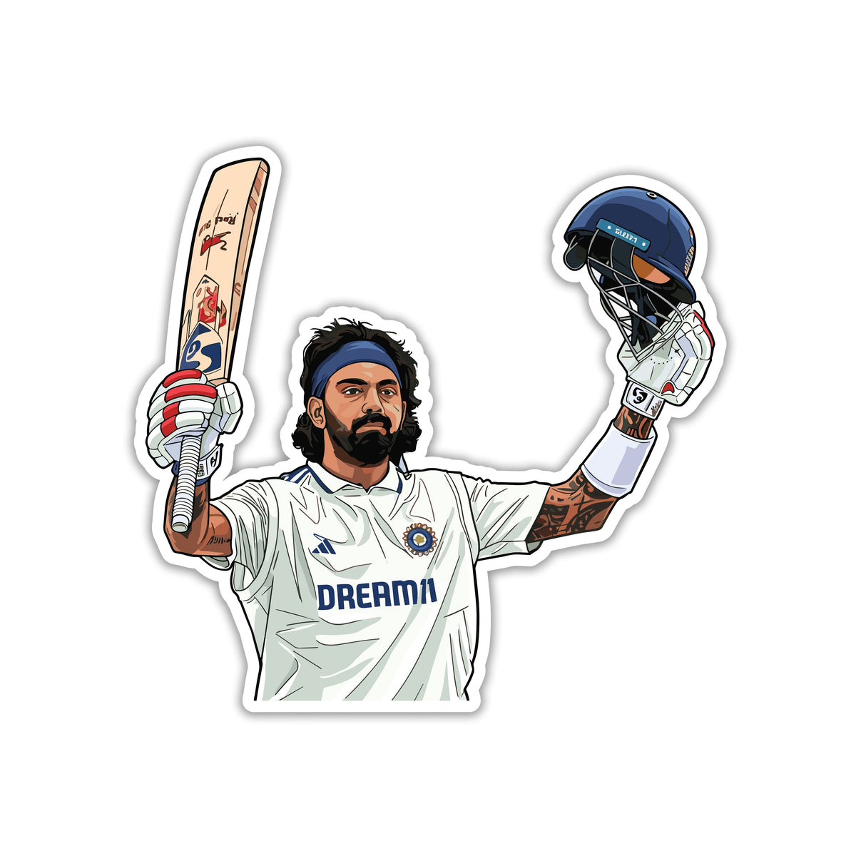 KL RAHUL - TEST WARRIOR STICKER