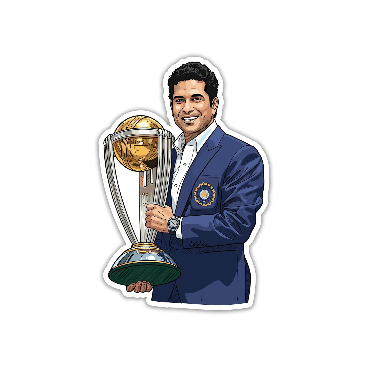 SACHIN TENDULKAR - GOD LIFTS THE WORLD STICKER
