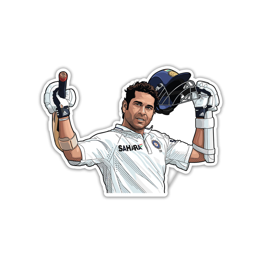 SACHIN TENDULKAR - GOD OF CRICKET SALUTE STICKER