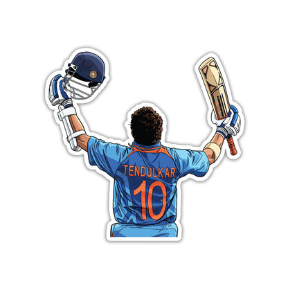 SACHIN TENDULKAR - GOD'S BACKLINE STICKER
