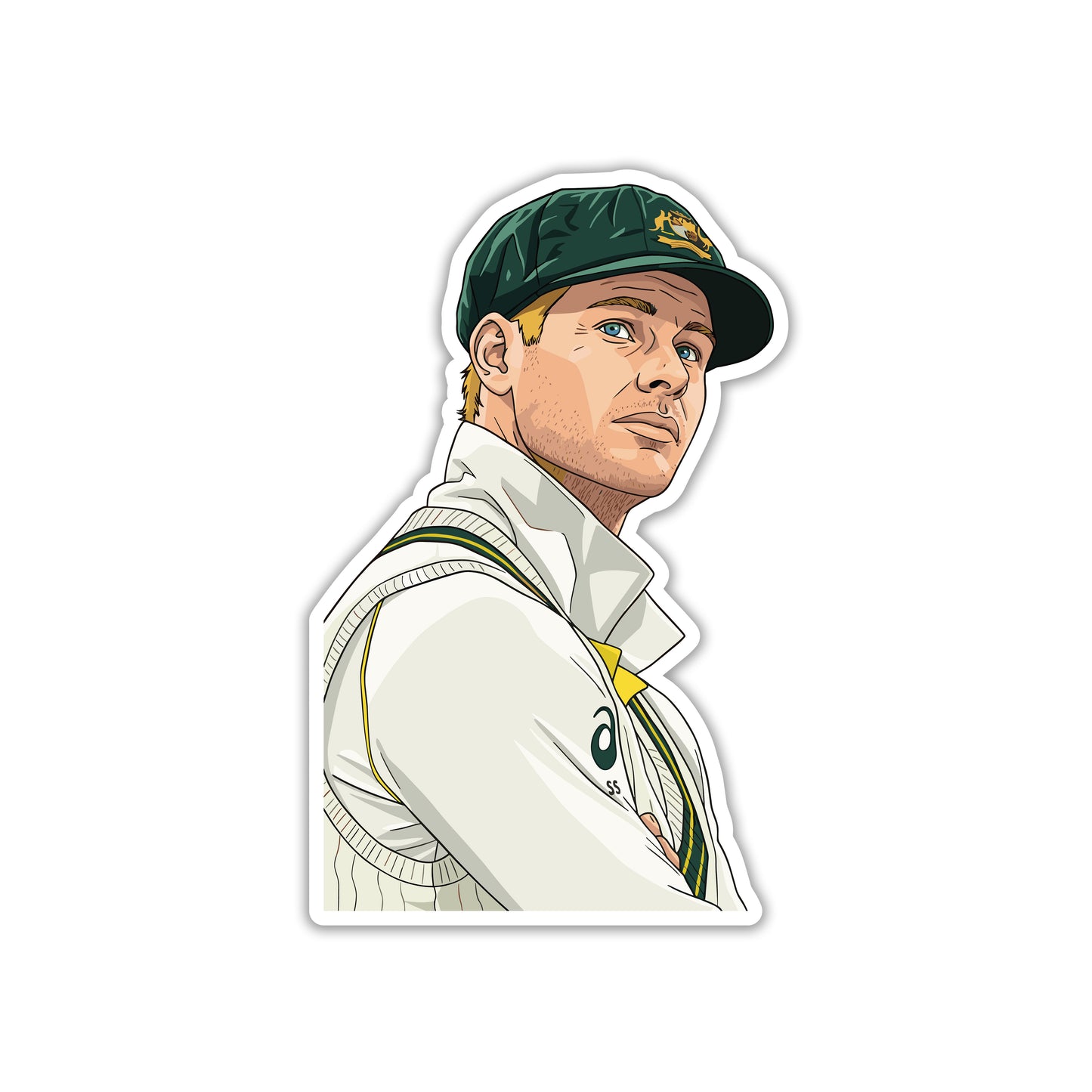 STEVE SMITH - TEST CRICKET ICON STICKER
