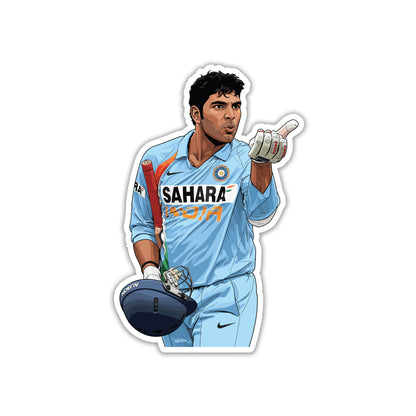YUVRAJ SINGH - SIX KINGS ROAR STICKER