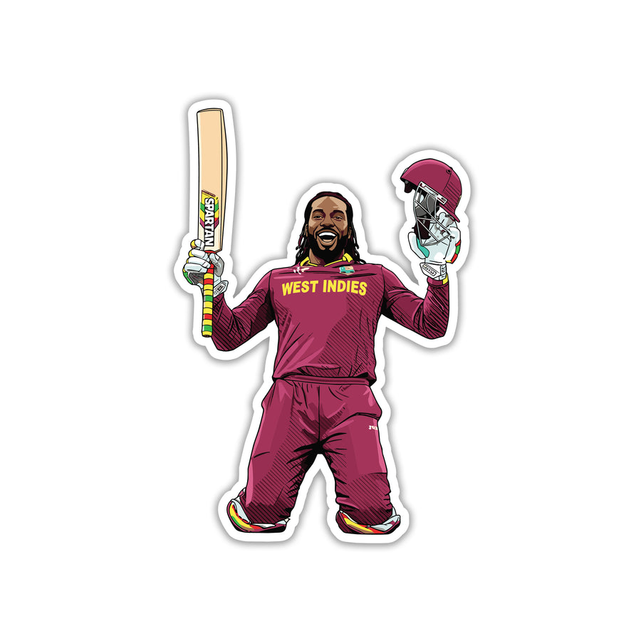 CHRIS GAYLE - UNIVERSE BOSS TRIUMPH STICKER