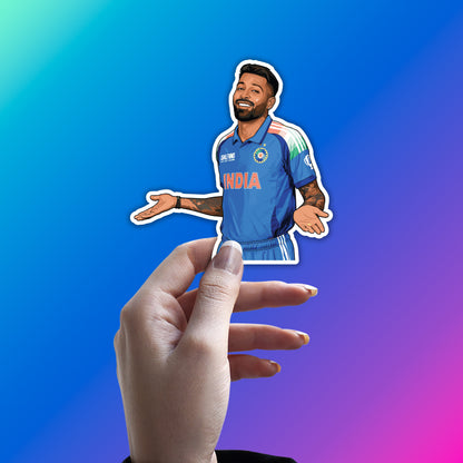 HARDIK PANDYA - TOO EASY SWAG STICKER