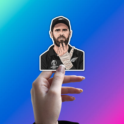 KANE WILLIAMSON - COOL HEAD PORTRAIT STICKER