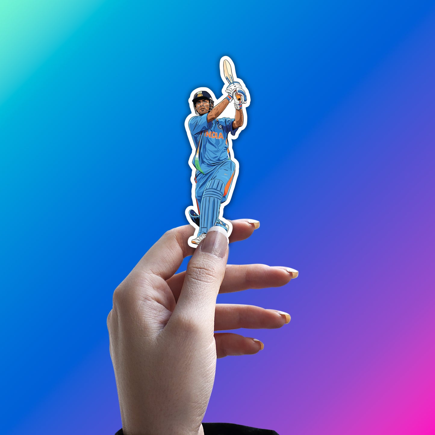 MS DHONI - FINISH IT OFF IN STYLE STICKER