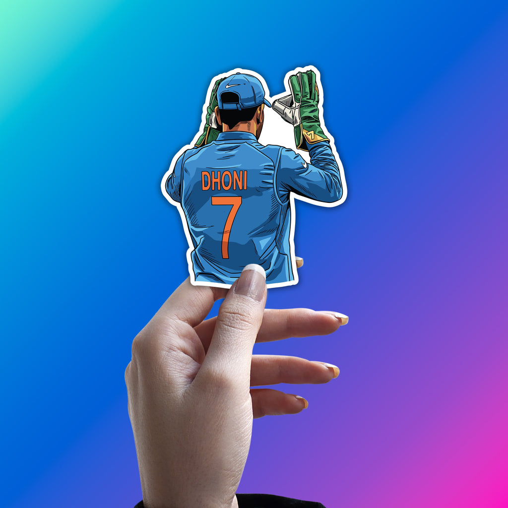 MS DHONI - JERSEY 7 LEGEND STICKER