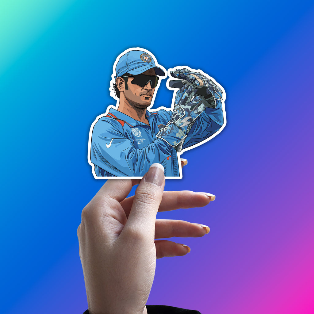MS DHONI - TACTICAL GENIUS FOCUS STICKER