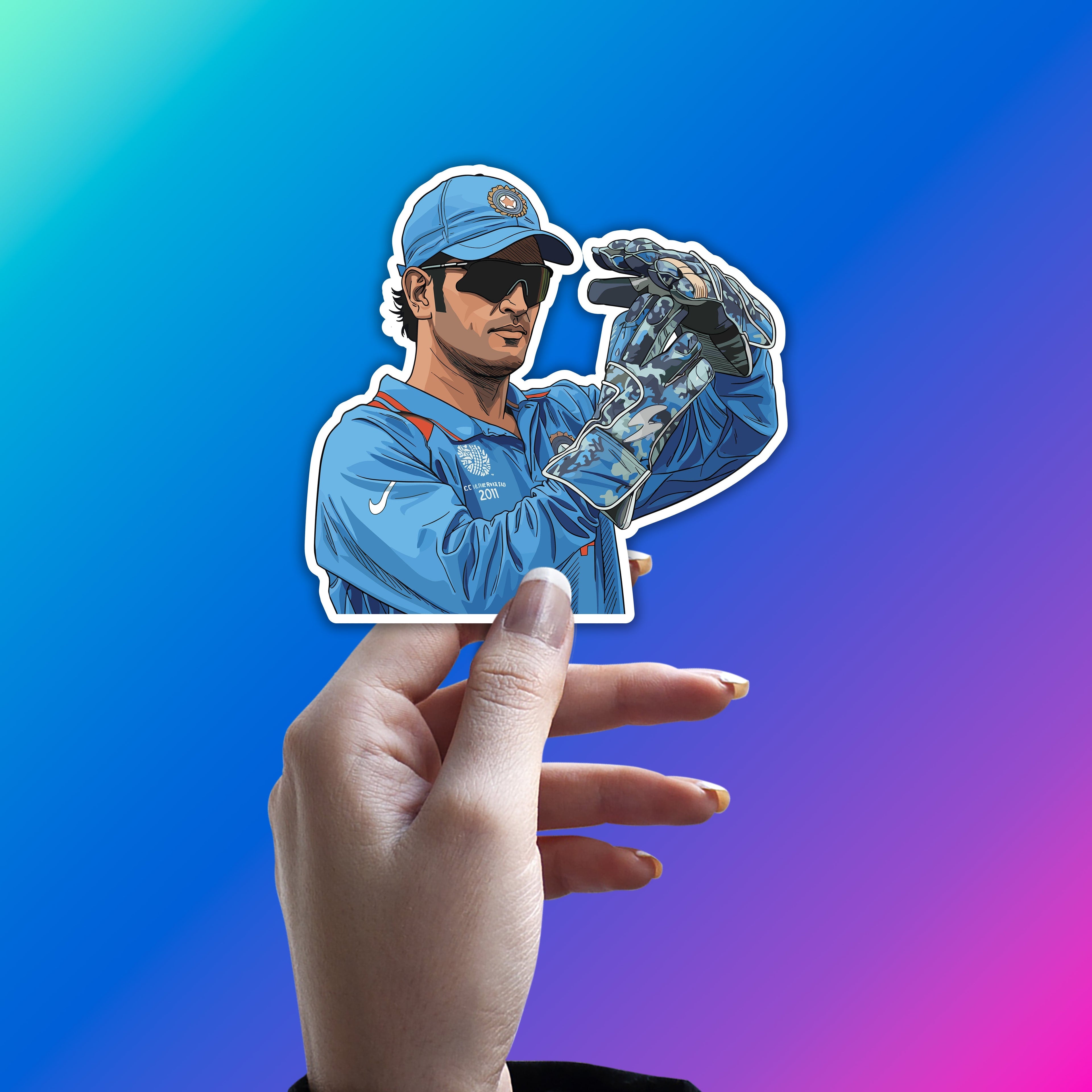 MS DHONI - TACTICAL GENIUS FOCUS STICKER