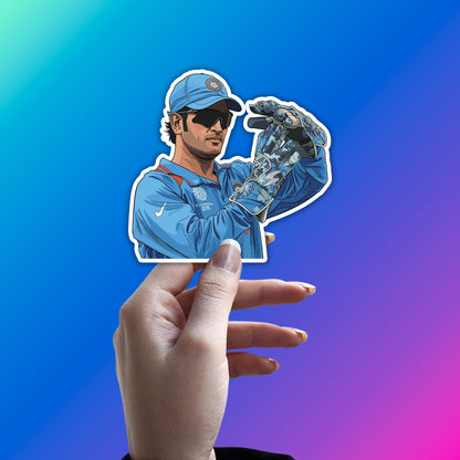 MS DHONI - TACTICAL GENIUS FOCUS STICKER