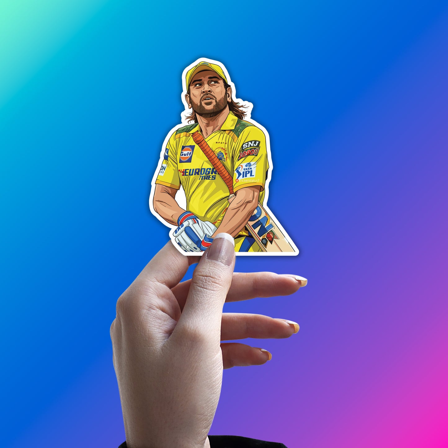 MS DHONI - THALA WALK STICKER