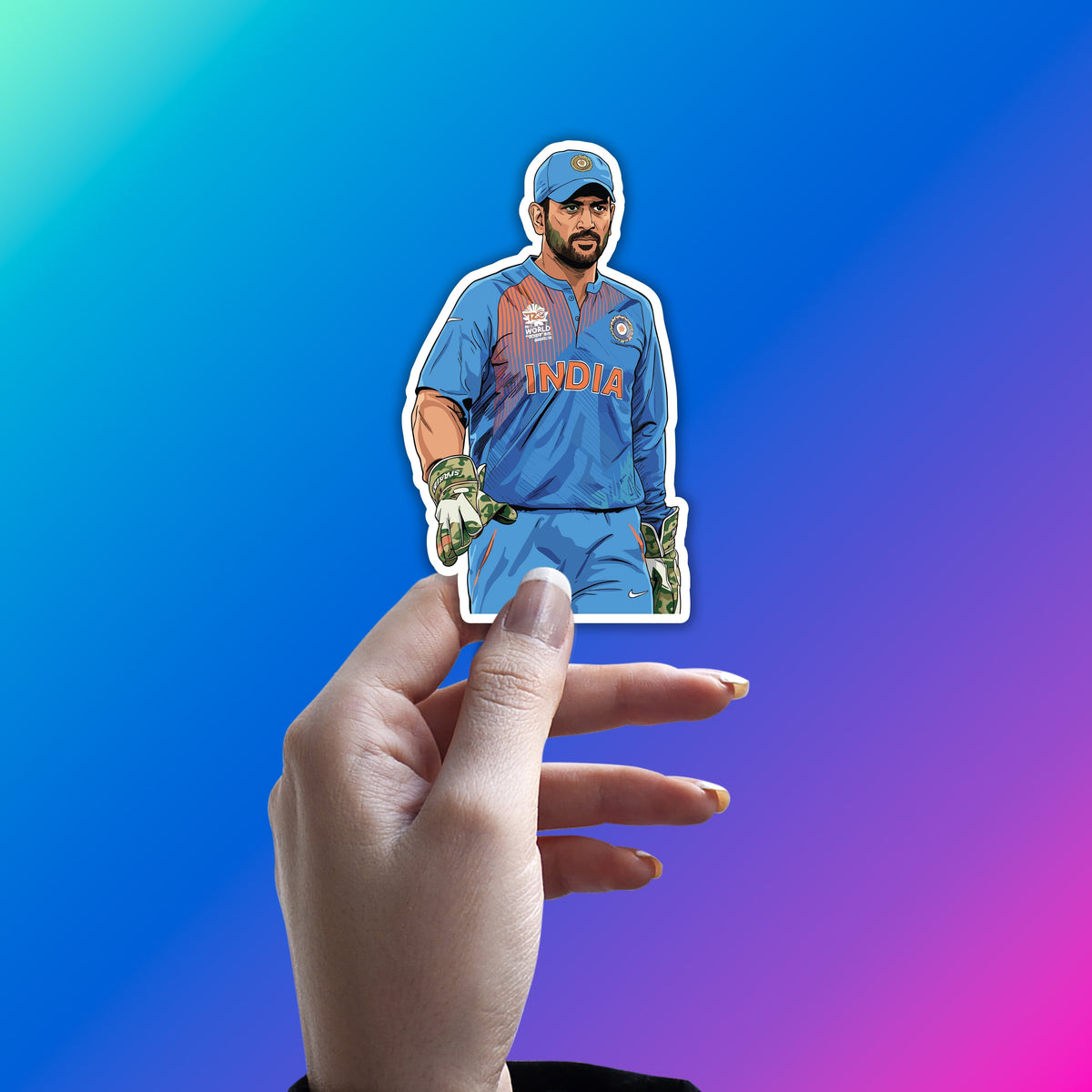 MS DHONI - THE FINISHER ARRIVES STICKER