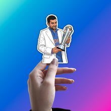 MS DHONI - WHITE BLAZER WINNER STICKER