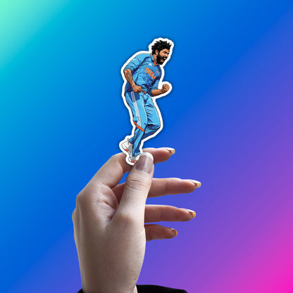 RAVINDRA JADEJA - CHAMPION ROAR RUN STICKER
