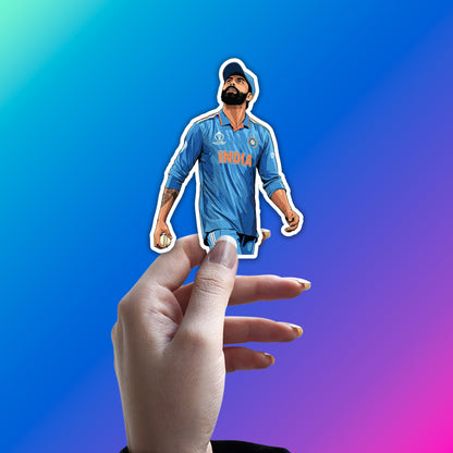 RAVINDRA JADEJA - FIELD COMMANDER WALK STICKER
