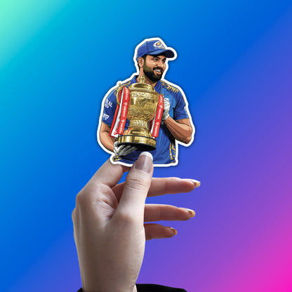 ROHIT SHARMA - 5 TIME CHAMPION STICKER