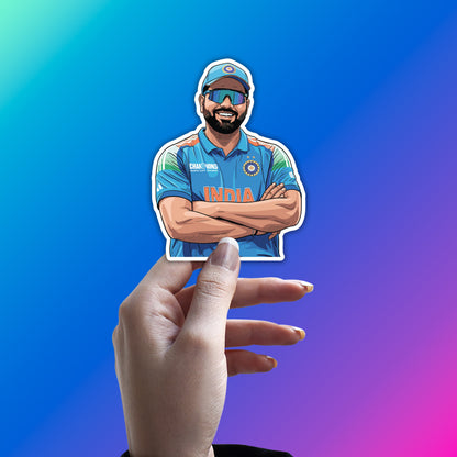 ROHIT SHARMA - INDIA BLUE PRIDE STICKER