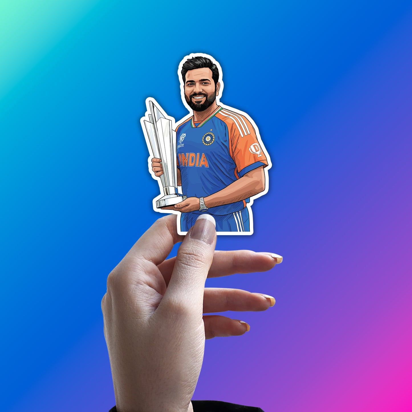 ROHIT SHARMA - INDIA GLORY CUP STICKER