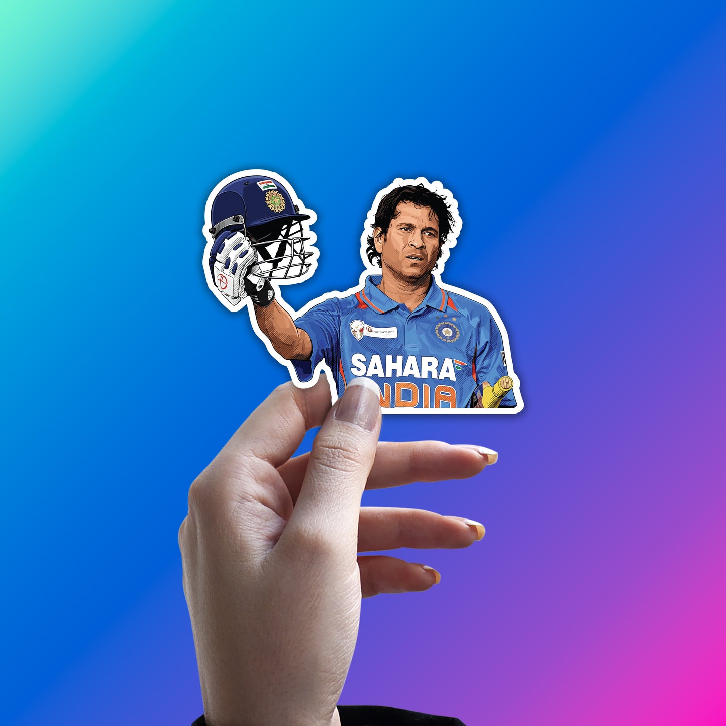 SACHIN TENDULKAR - BLEED BLUE HERO STICKER