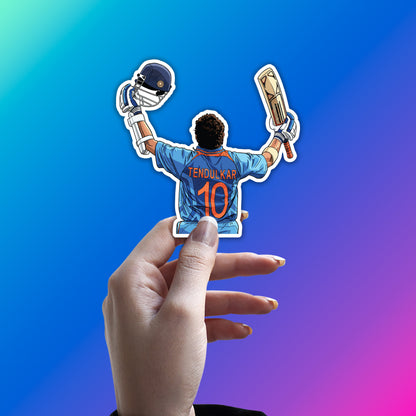 SACHIN TENDULKAR - GOD'S BACKLINE STICKER