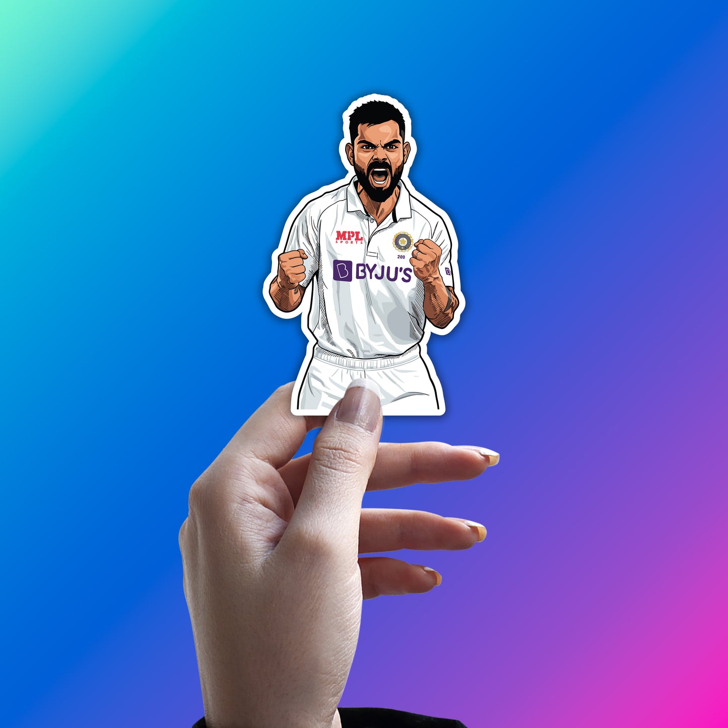 VIRAT KOHLI - PURE AGGRESSION STICKER