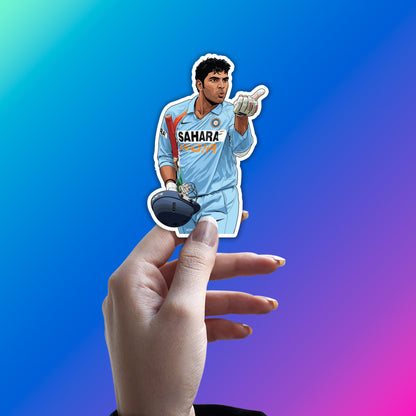 YUVRAJ SINGH - SIX KINGS ROAR STICKER