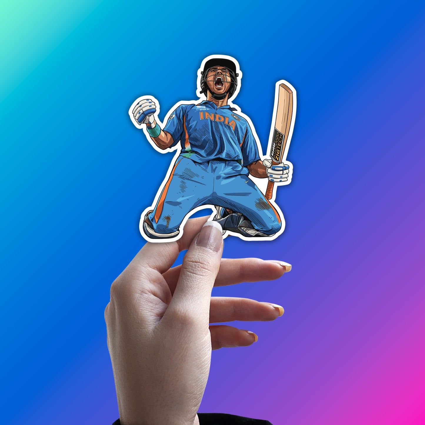 YUVRAJ SINGH - YOU KNOW THE NAME STICKER