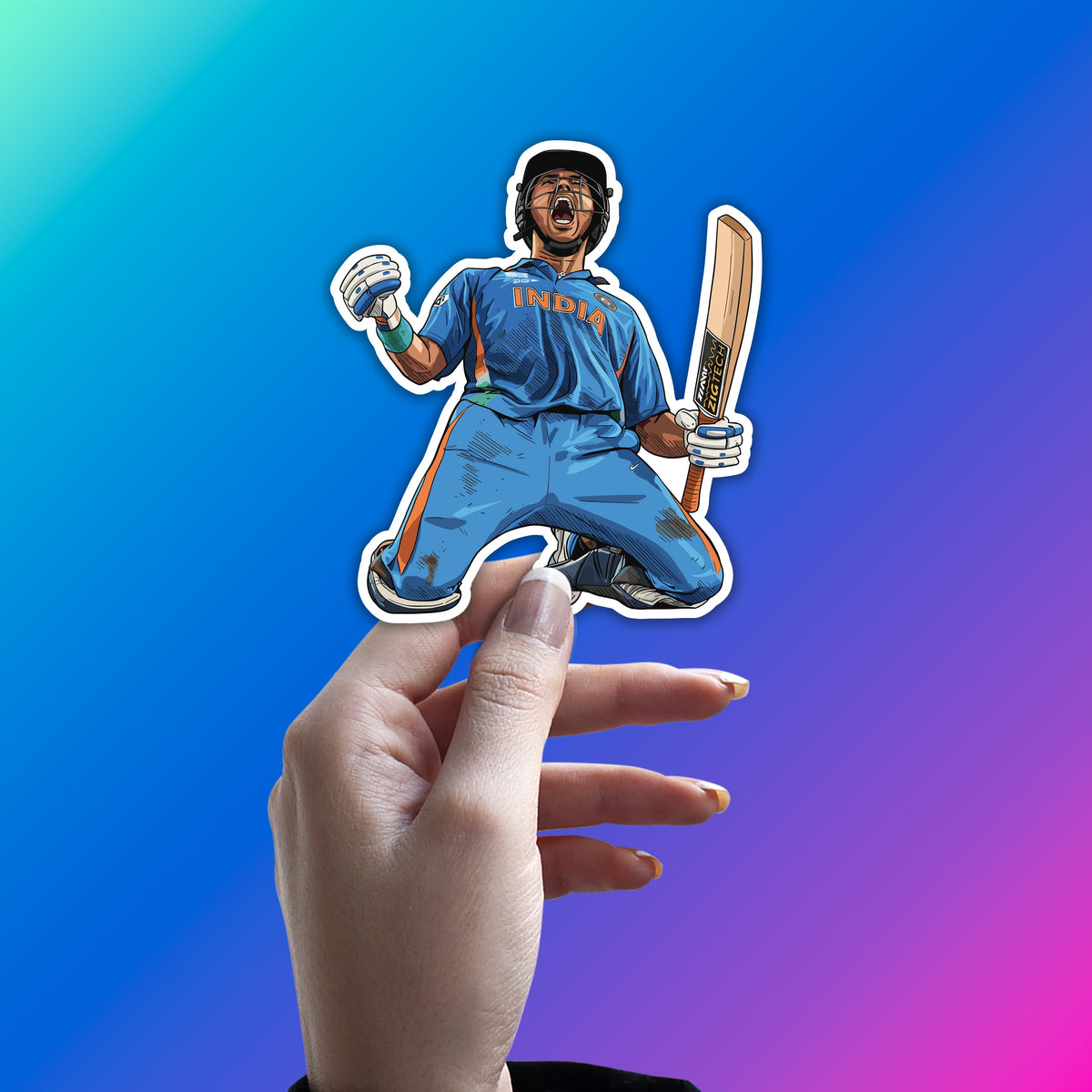 YUVRAJ SINGH - YOU KNOW THE NAME STICKER