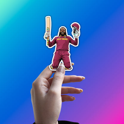 CHRIS GAYLE - UNIVERSE BOSS TRIUMPH STICKER