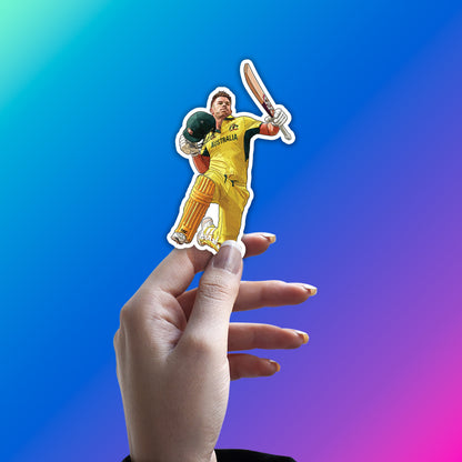 DAVID WARNER - AUSSIE CELEBRATION JUMP STICKER