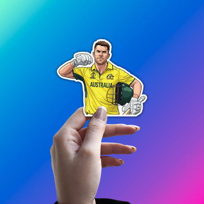 DAVID WARNER - THE BULL ROAR STICKER