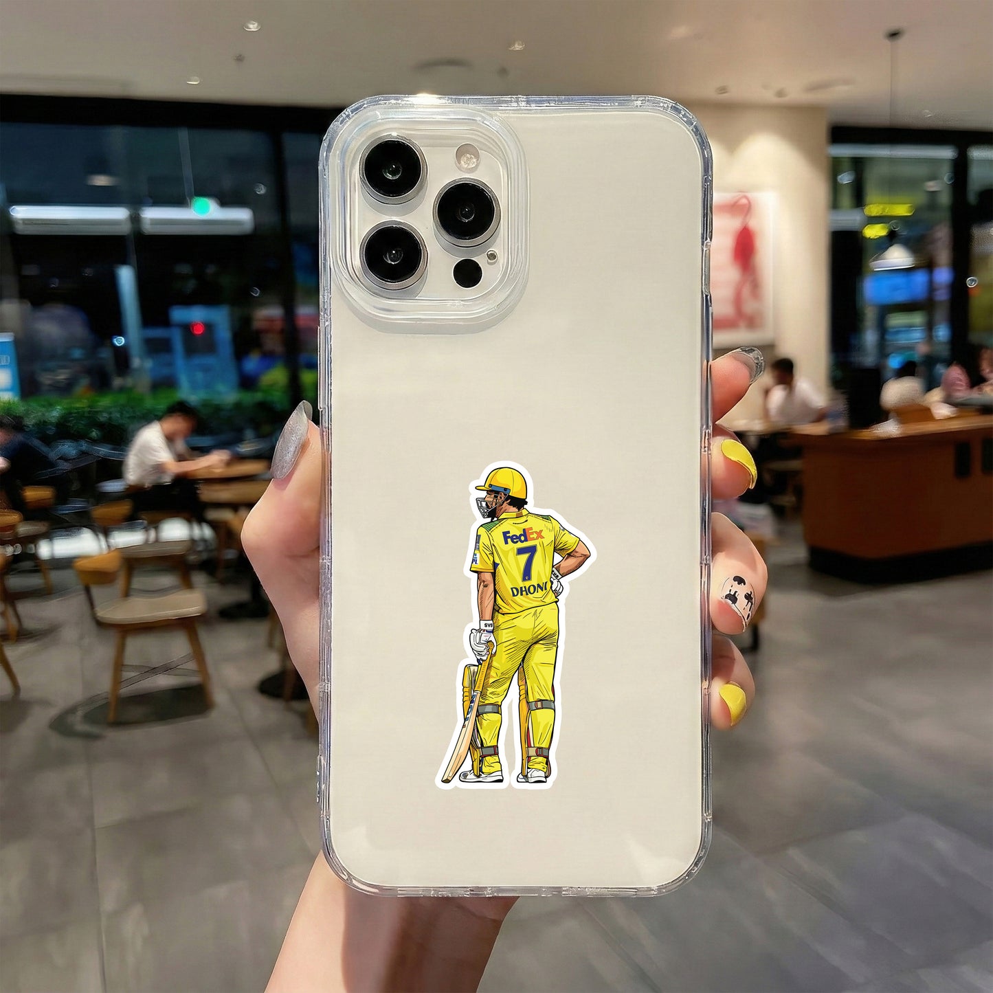 MS DHONI - THALA 7 BACK VIEW STICKER