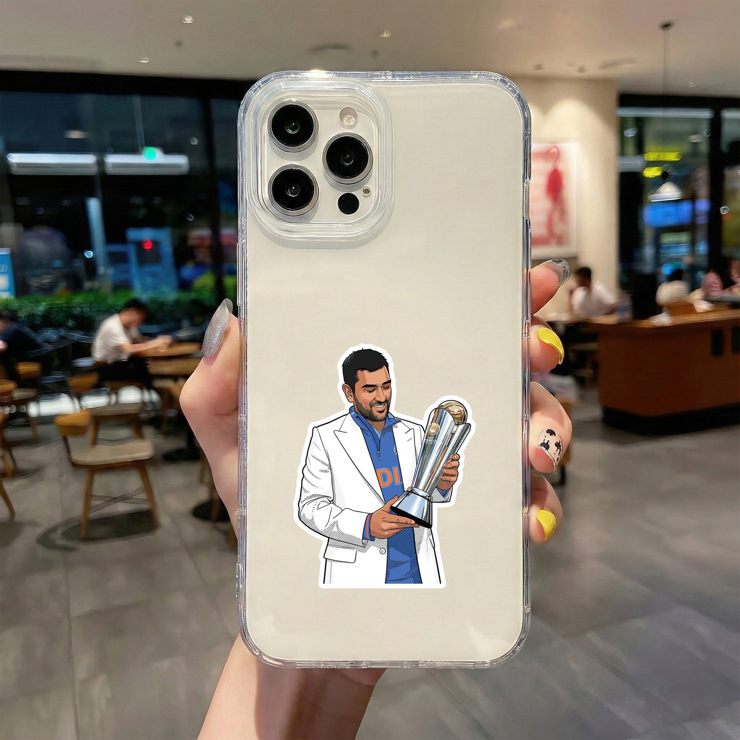 MS DHONI - WHITE BLAZER WINNER STICKER