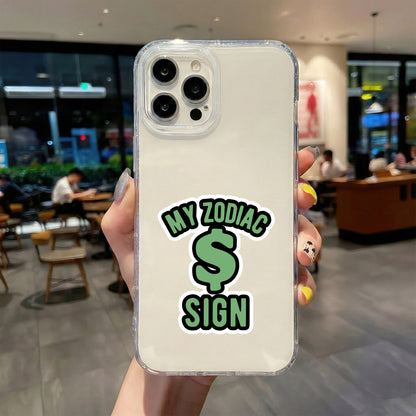 CASH IS MY STAR SIGN STICKER