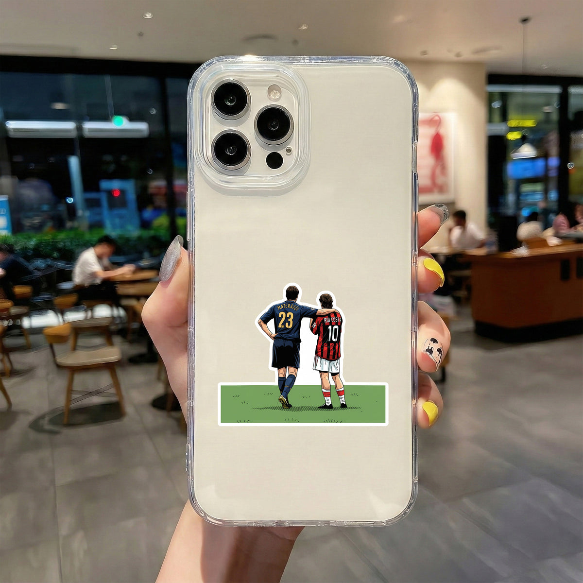 MATERAZZI & RUI COSTA - MILANO TRUCE STICKER