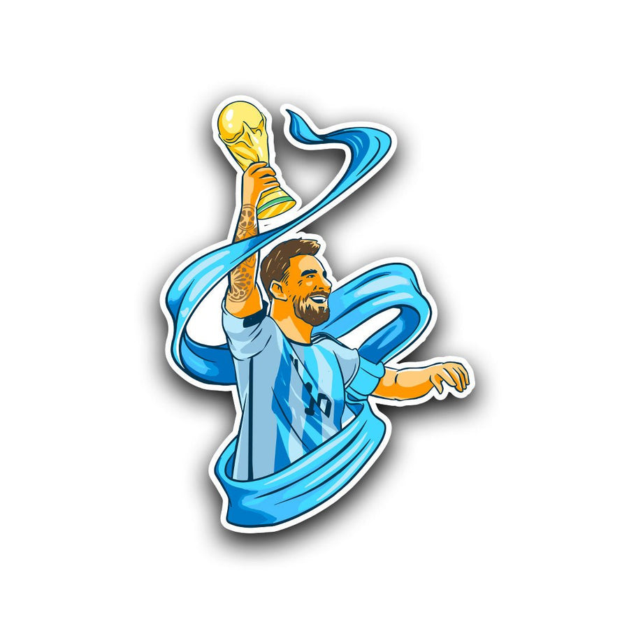 Sky Ribbon Champion – Lionel Messi Sticker