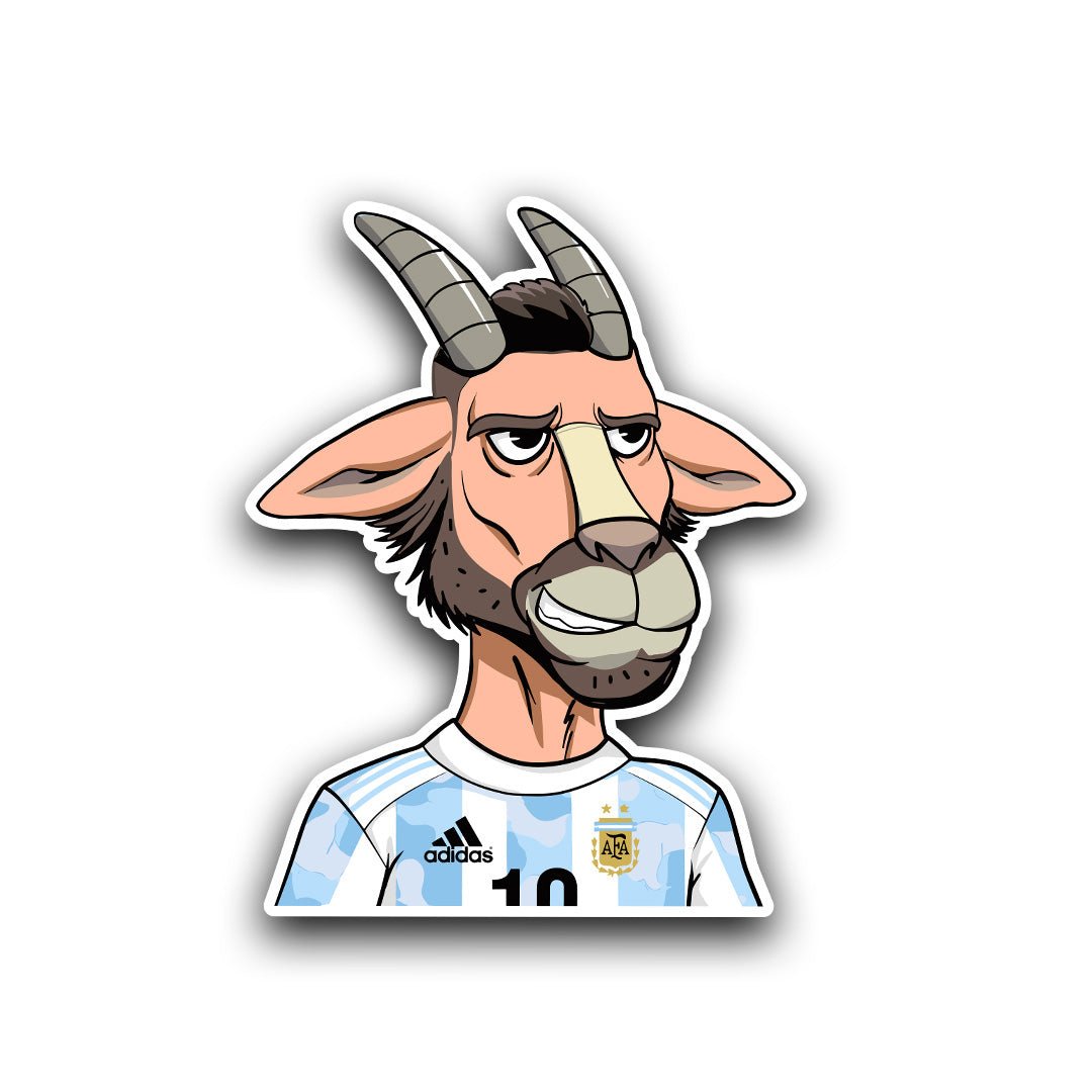 Albiceleste GOAT Mascot – Lionel Messi Sticker