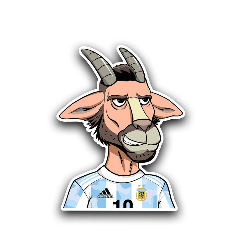 Albiceleste GOAT Mascot – Lionel Messi Sticker