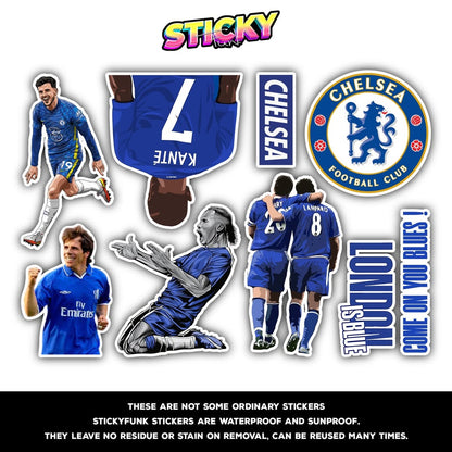 CHELSEA MINI STICKERS SHEET - stickyfunk premium stickers