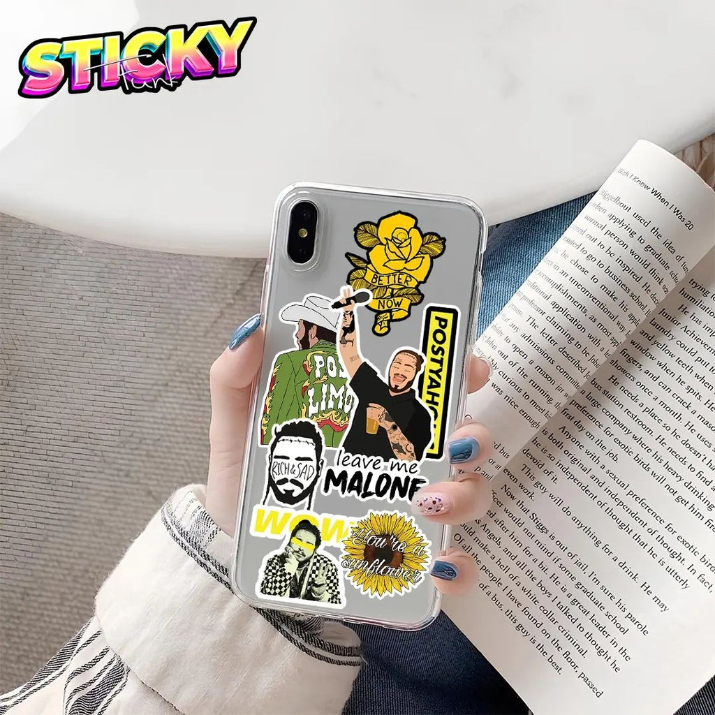 POST MALONE MINI STICKERS SHEET - stickyfunk premium stickers
