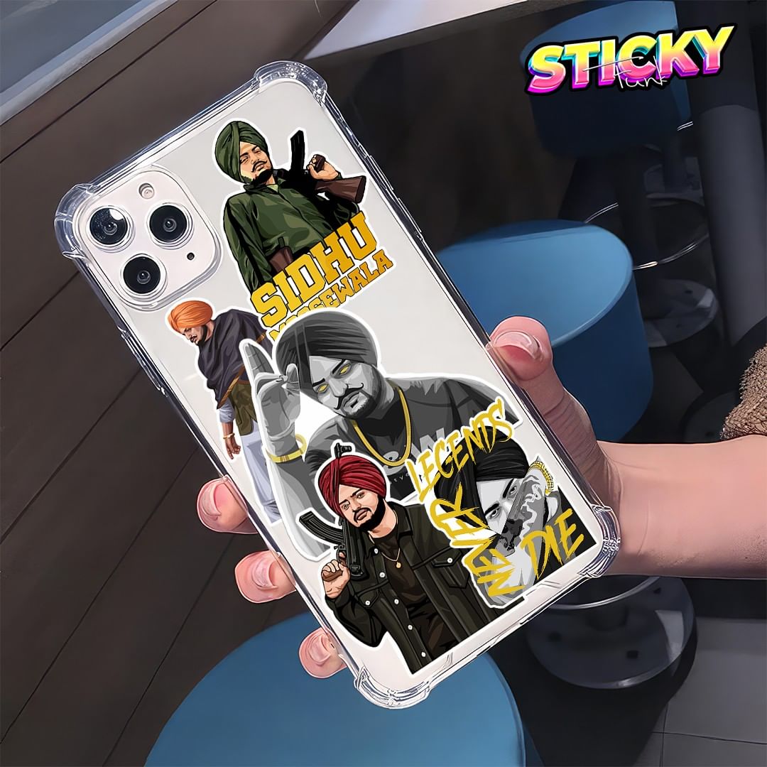 SIDDHU MOOSEWALA MINI STICKERS SHEET - stickyfunk premium stickers