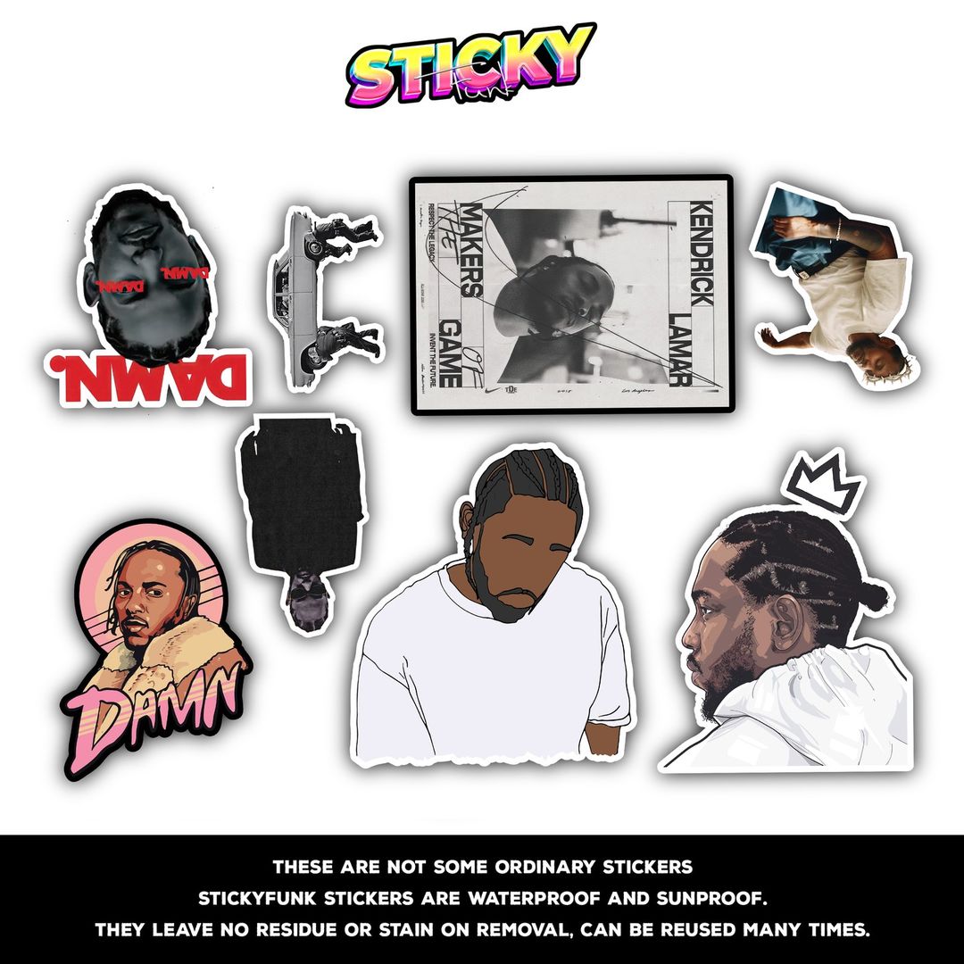 KENDRICK LAMAR MINI STICKERS SHEET