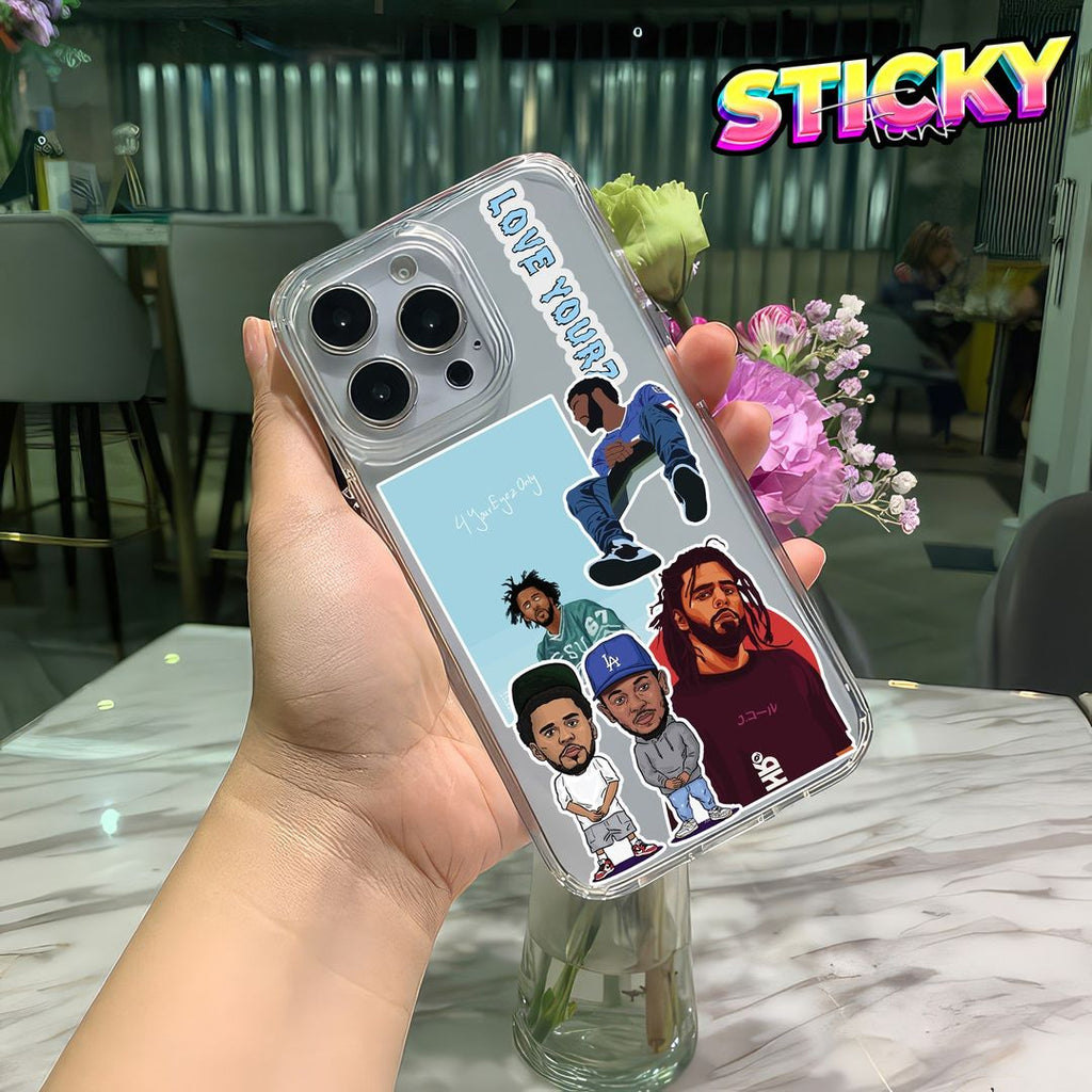 J COLE MINI STICKERS SHEET - stickyfunk premium stickers