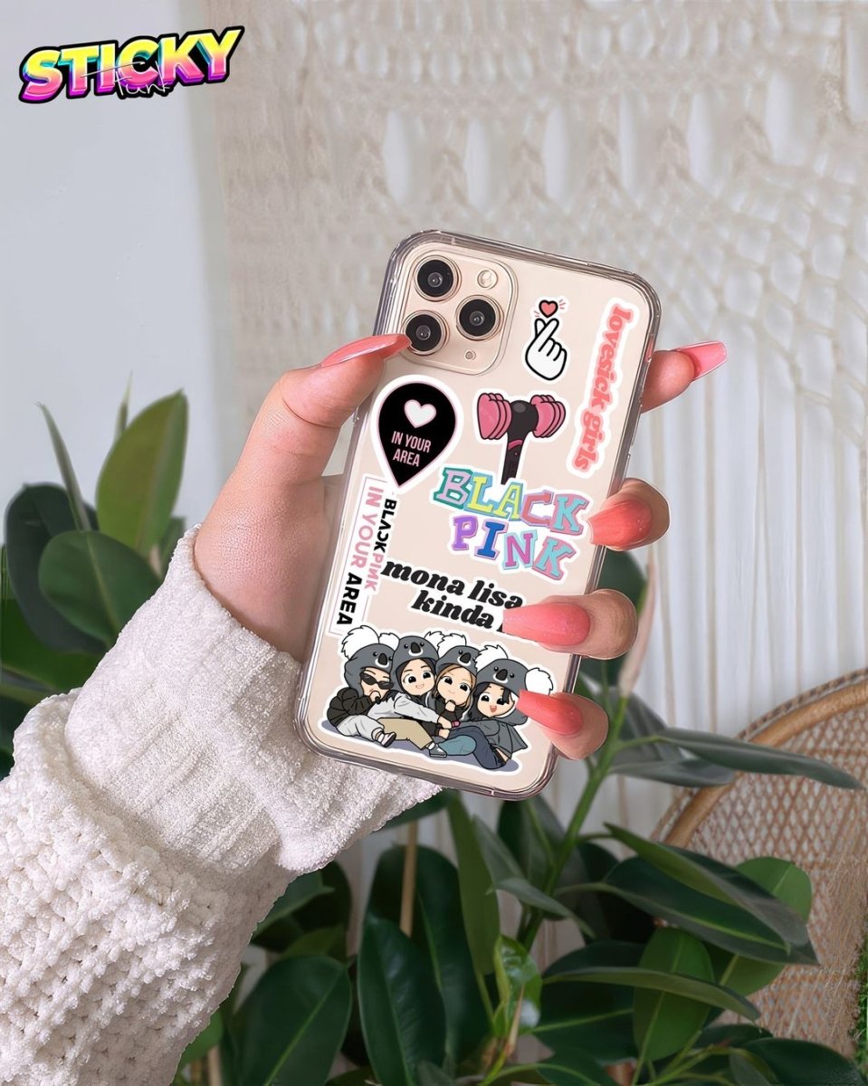 BLACK PINK MINI STICKERS SHEET - stickyfunk premium stickers