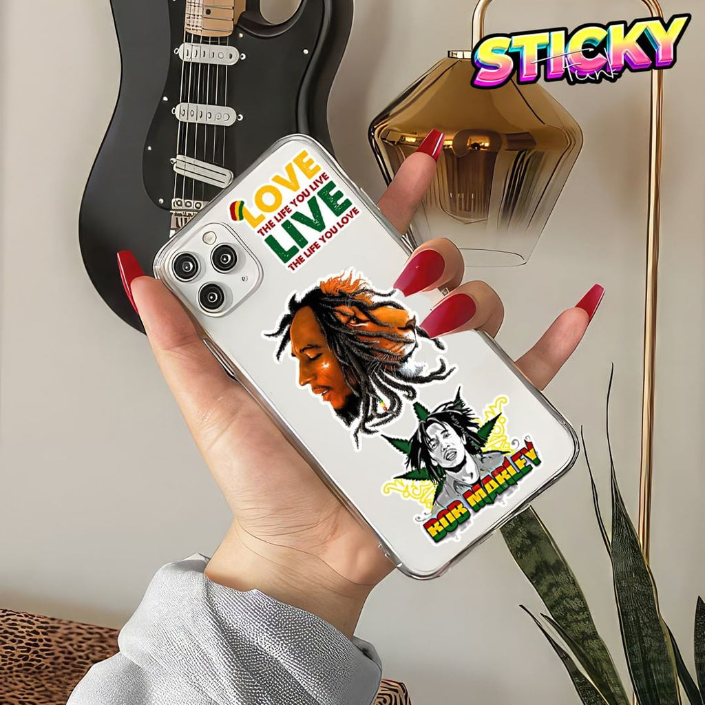 BOB MARLEY MINI STICKERS SHEET - stickyfunk premium stickers