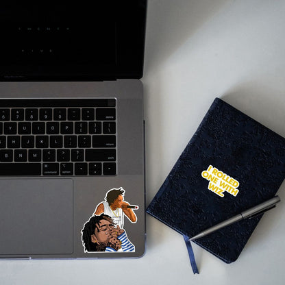 WIZ KHALIFA MINI STICKERS SHEET - stickyfunk premium stickers